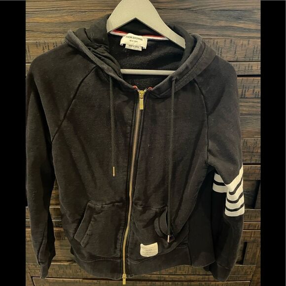 THOM BROWNE Double zip-up hoodie - Picture 1 of 14